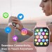 TRAUSI Smart Watches for Women Men, 1.83 inches HD Smartwatch with 120 Sports Modes, Heart Rate/Sleep Monitor, IP67 Waterproof, Bluetooth Call & Music Control for iPhone/Android (Pink)